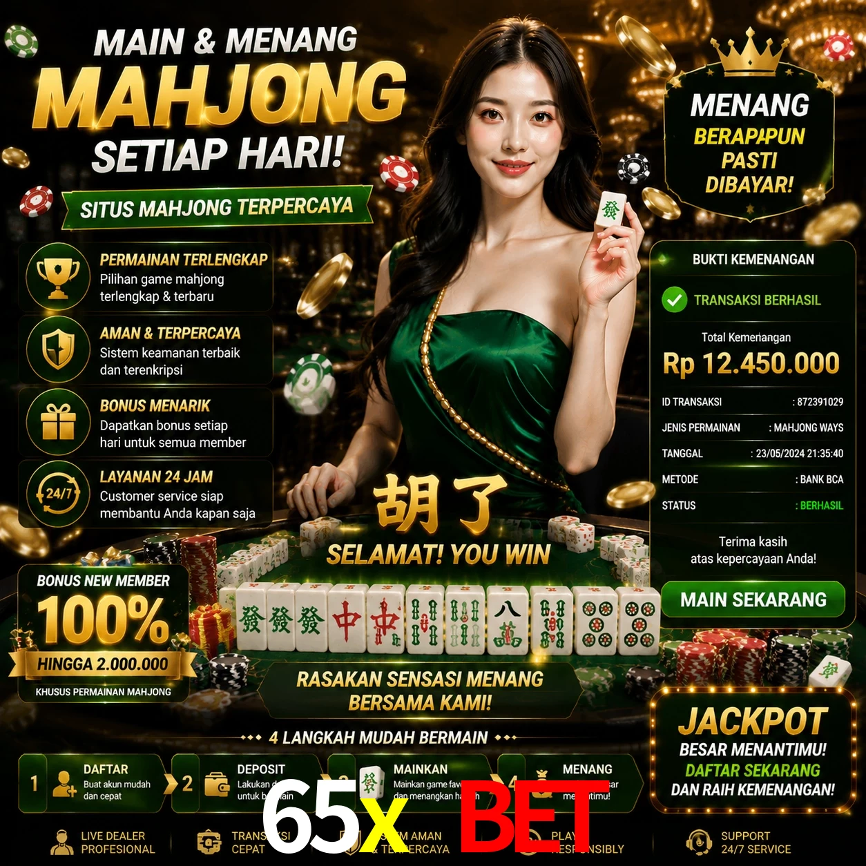 Ganhar e sacar na 65x bet